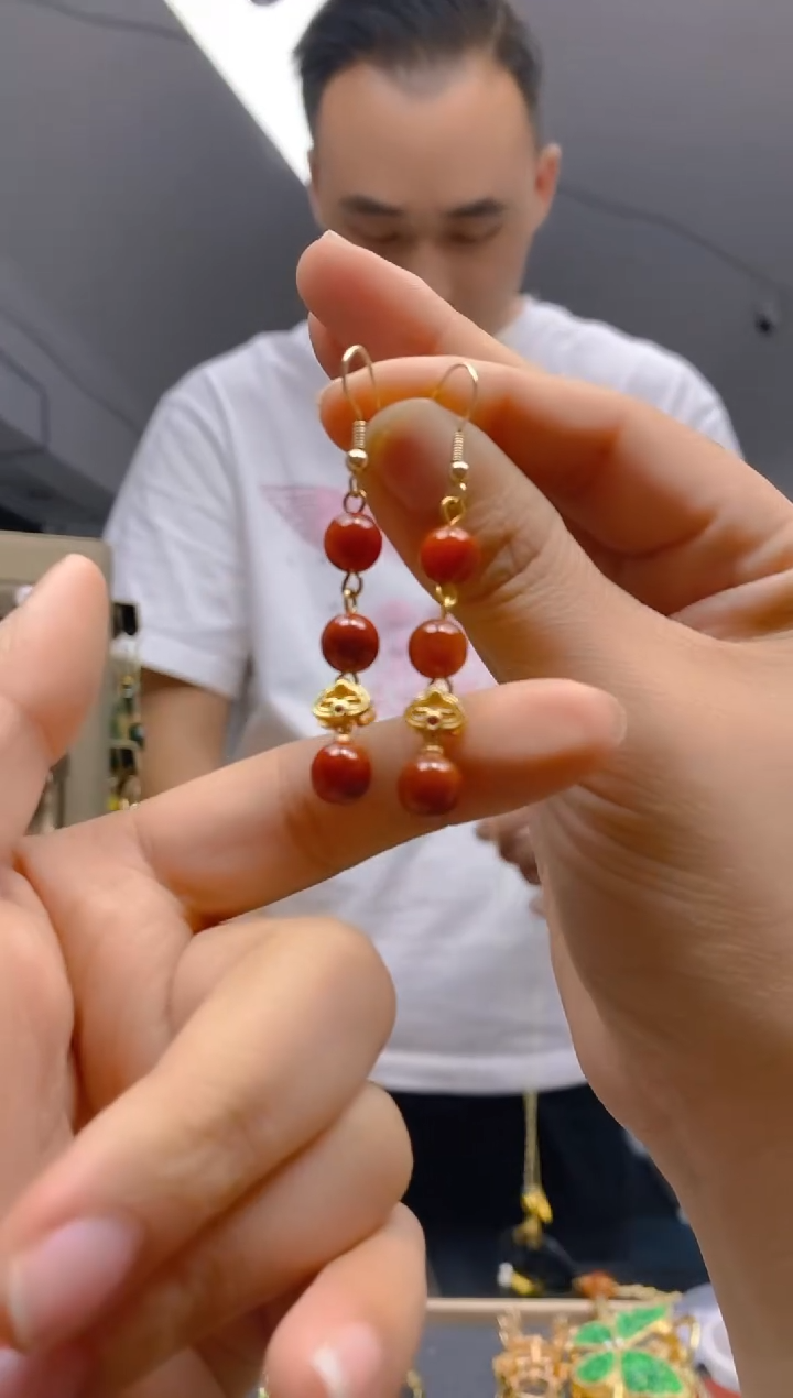 【闪购商品】翡翠耳饰合金272翡翠耳钩