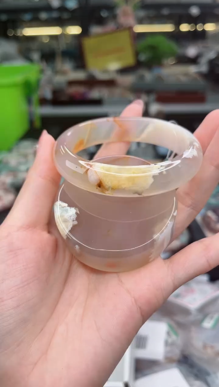 【闪购商品】石英质玉手镯未镶嵌57圈口（赠品镯心）3666624