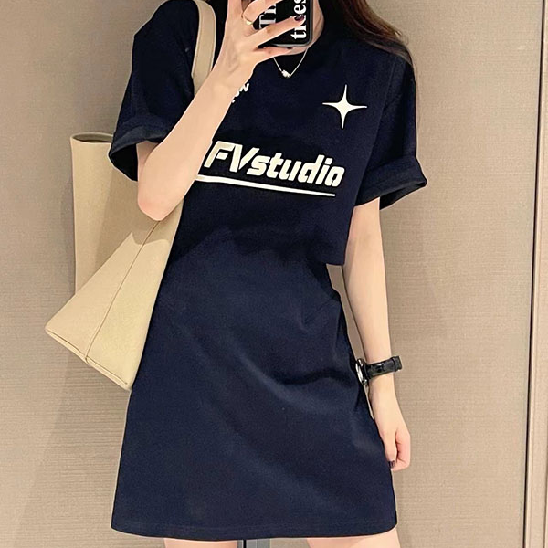 印花新款夏天连衣裙