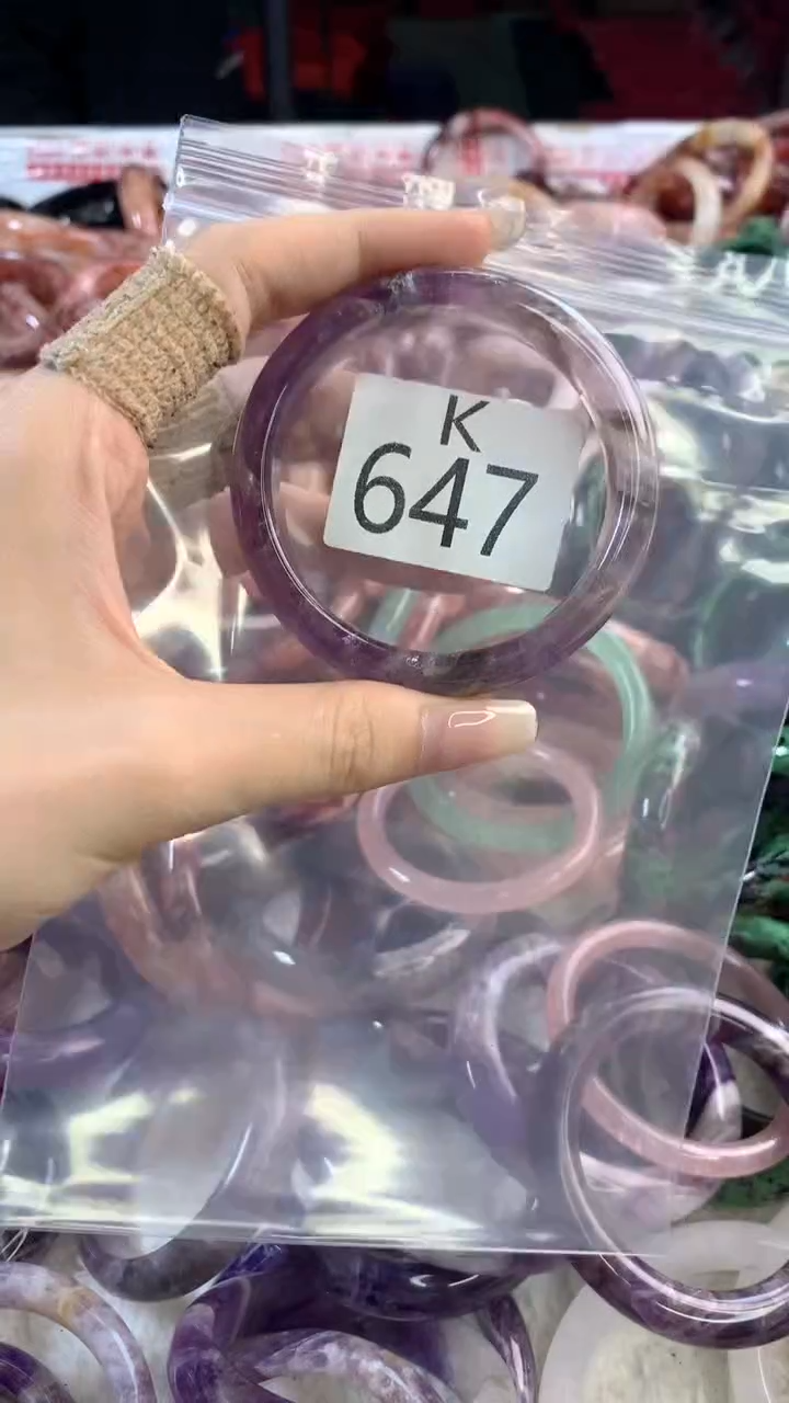 水晶手镯K未镶嵌水晶647-54