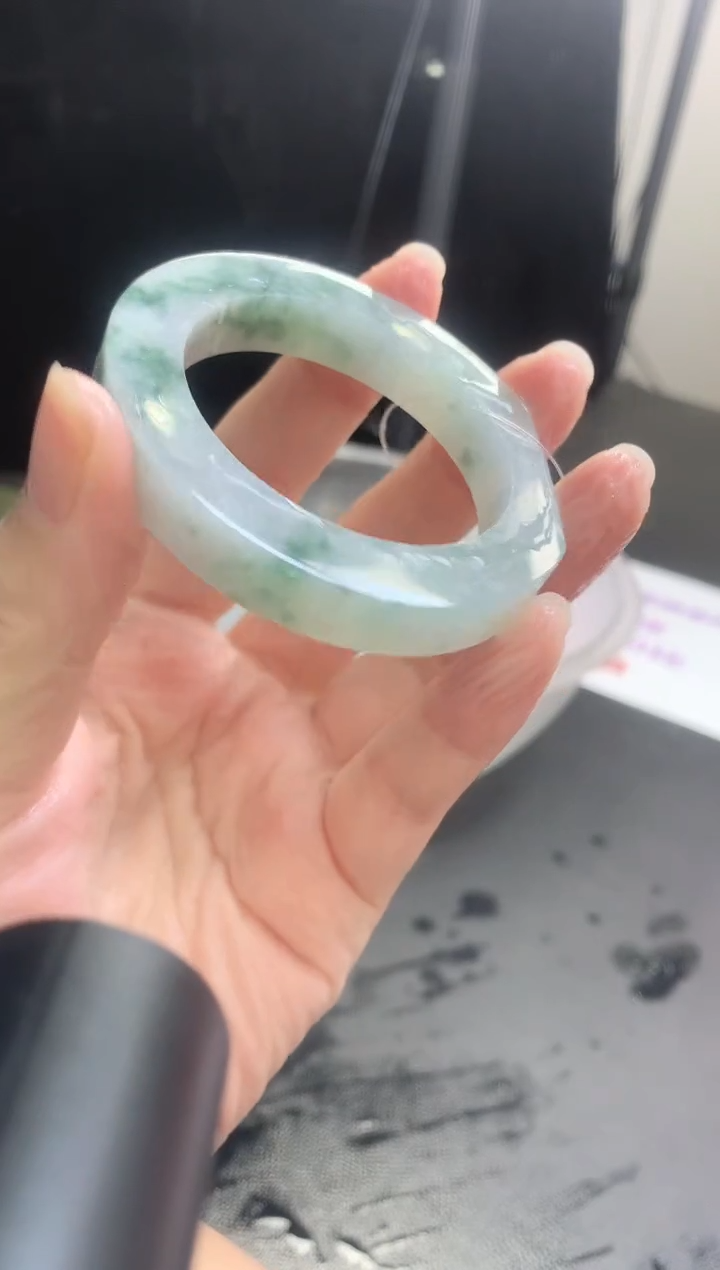 【闪购商品】定制翡翠手镯未镶嵌39  47-51正