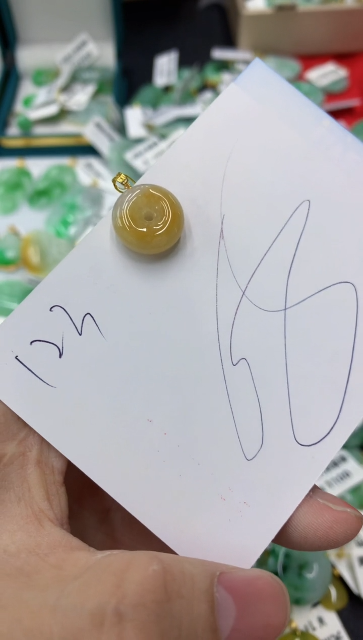 【闪购商品】翡翠颈饰18K金镶嵌1111111111