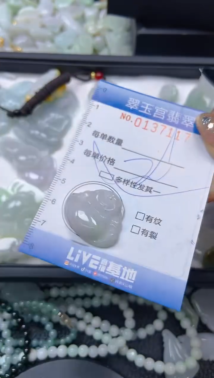 翡翠未镶嵌颈饰闪购0137117