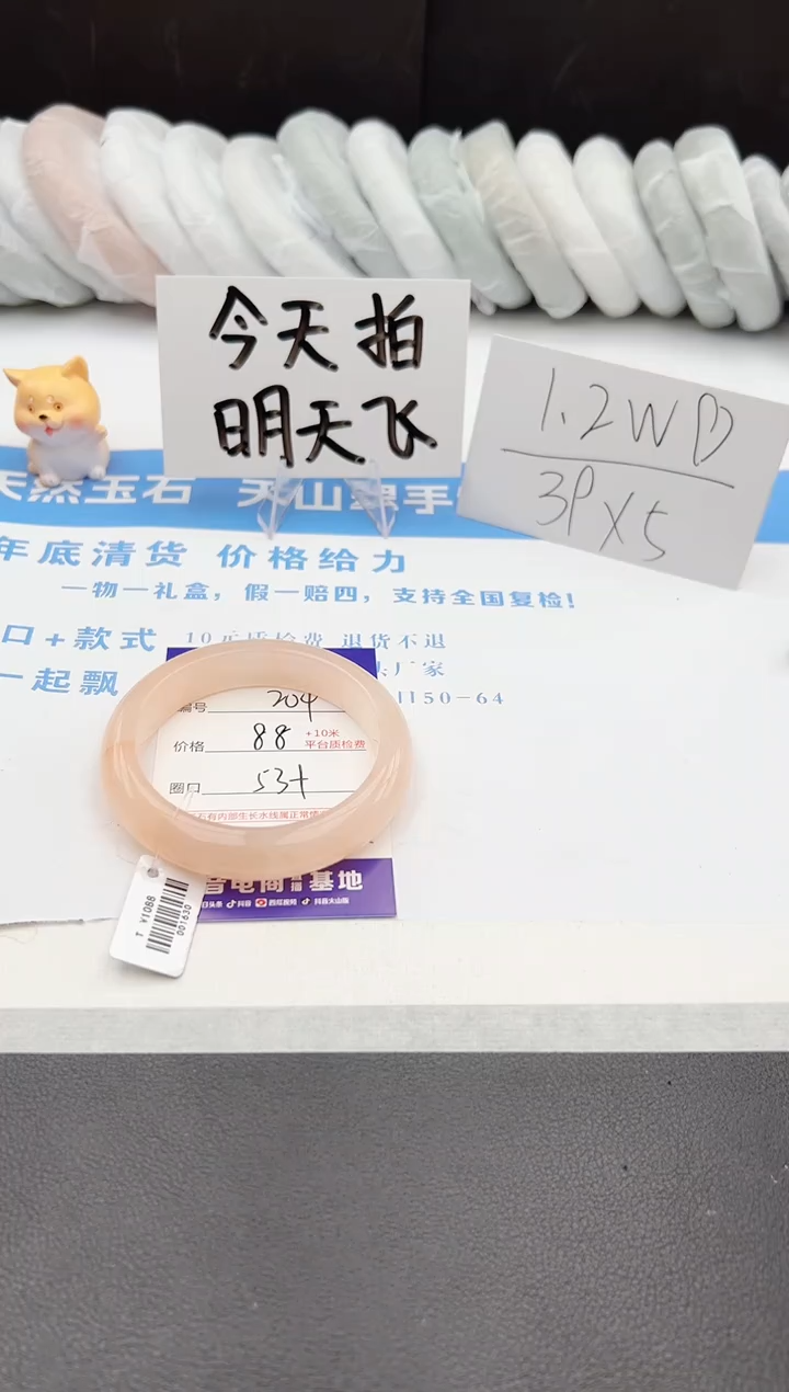 【闪购商品】石英质玉手镯未镶嵌j204-T53