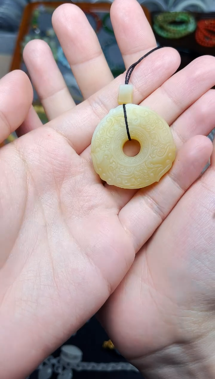 颈饰未镶嵌和田玉姗***啦糖扣【定制】06