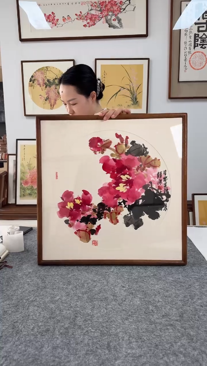 书法顾强-gq718-53*53绘画