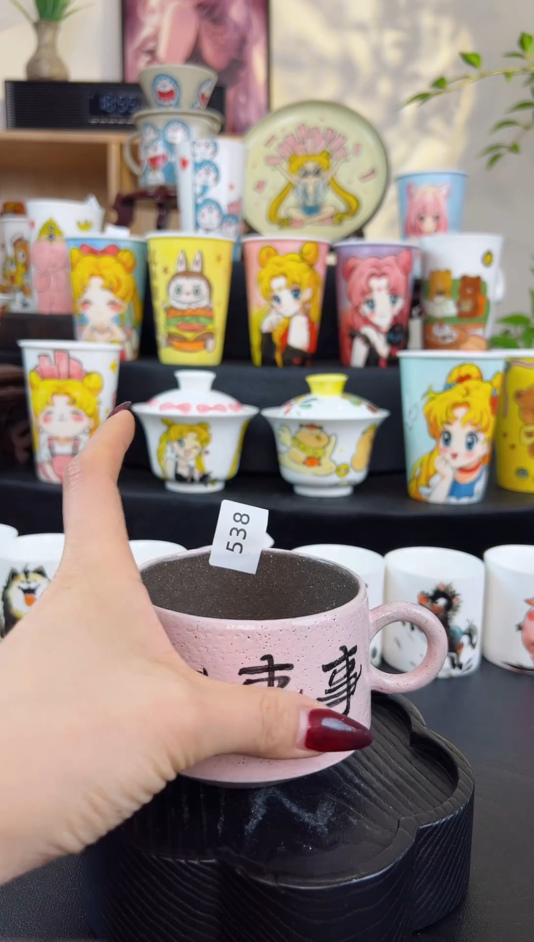 【闪购商品】摆件笙笙漫 手工手绘陶瓷杯杯