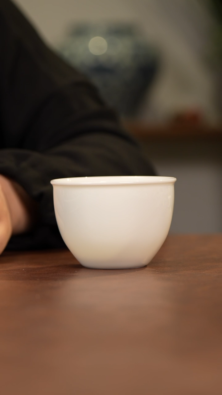 杯景德镇手工白胎缸杯杯