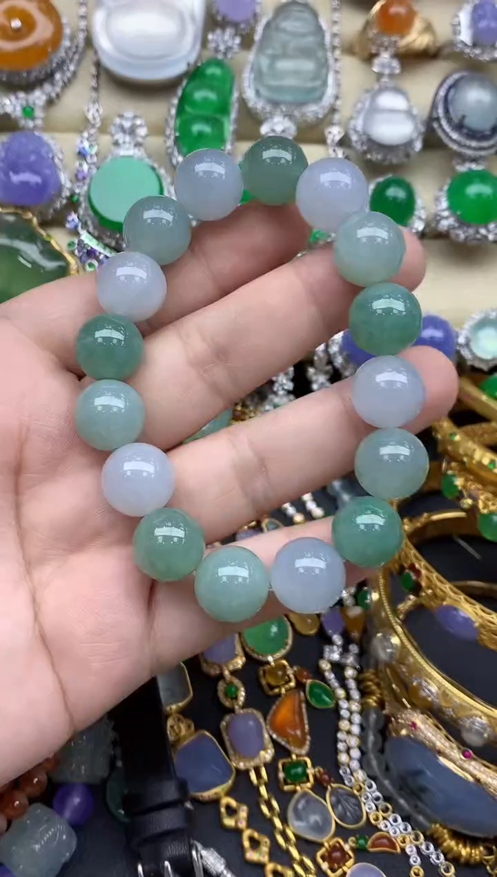 未镶嵌翡翠手链487-春日珠宝