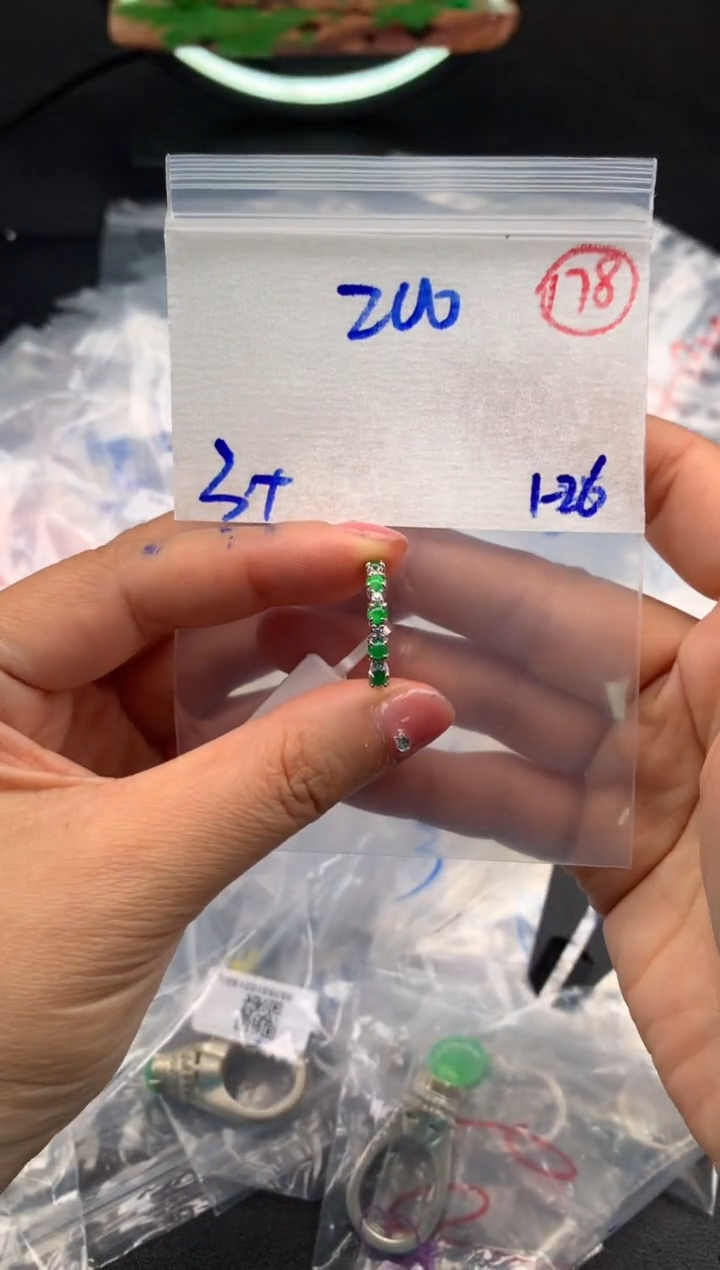 【闪购商品】定制翡翠银S925镶嵌毛货需精细抛光拍一发一