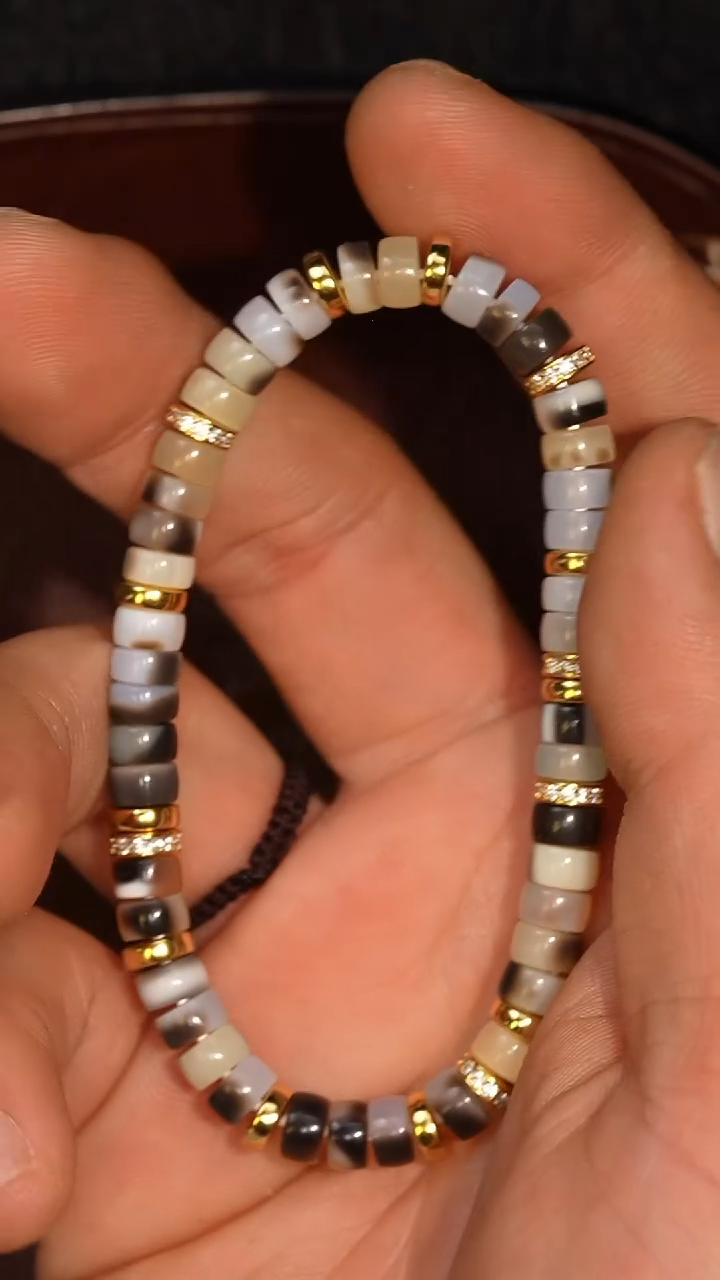 玛瑙/玉髓套链未镶嵌冲赛康胡子哥，DIY一