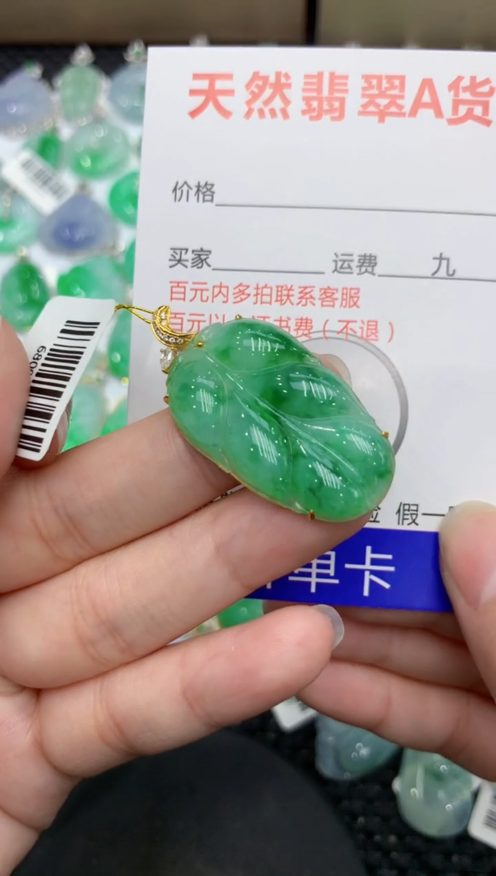 【闪购商品】翡翠颈饰18K金镶嵌111111111111