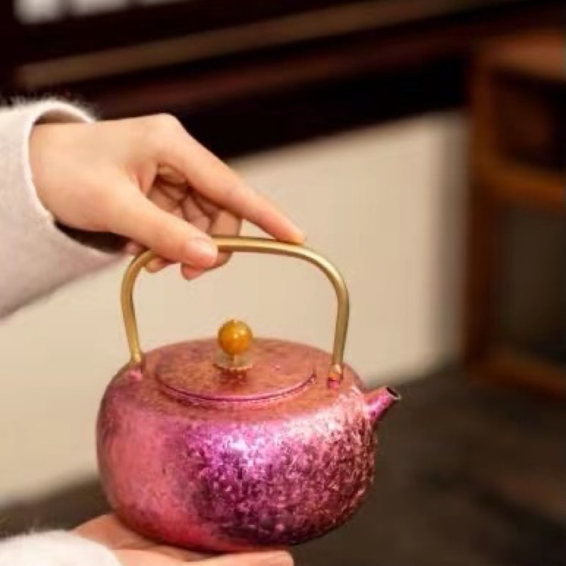博友制 钛小满钛提梁壶金玉款烧水壶