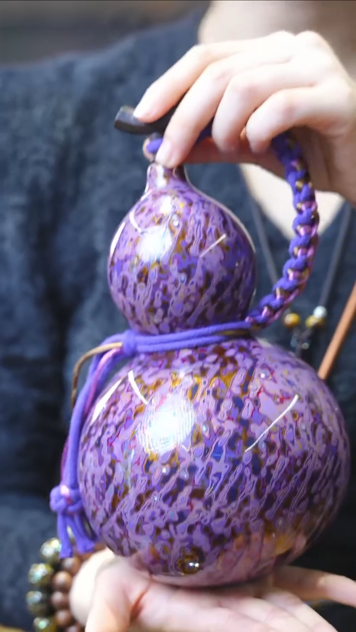 【闪购商品】XL175漆艺酒葫芦不包手串及旋转底座