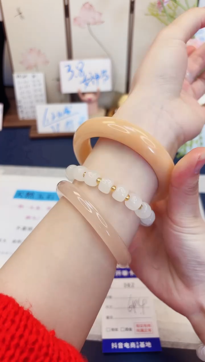 【闪购商品】石英质玉手镯未镶嵌362-财气镯-圈口64