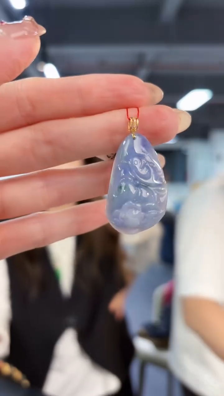 【闪购商品】翡翠颈饰18K金镶嵌缅料A货/支持复检/一件