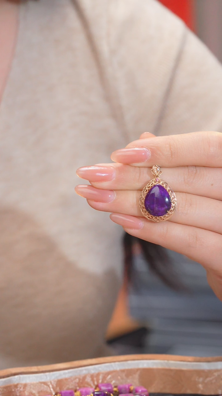 【闪购商品】苏纪石（舒俱来）吊坠18K金镶嵌多样性发（20号）@@U3394