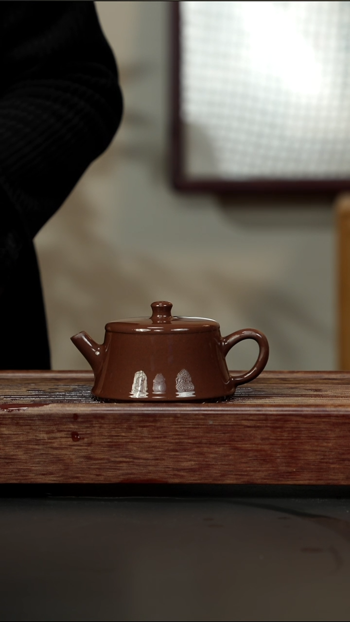 茶壶紫砂老紫泥 云柱
