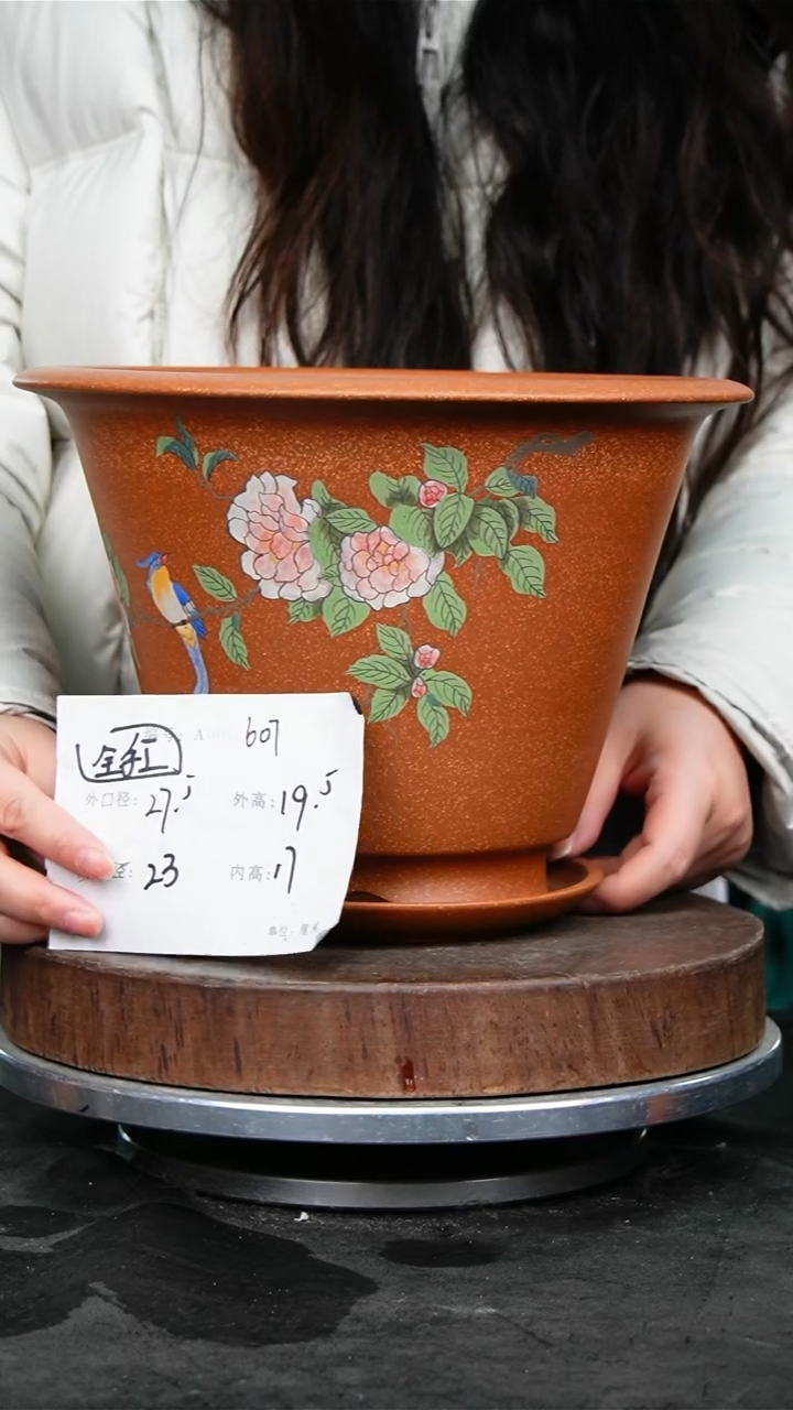 紫砂花盆607+z紫砂花盆&^