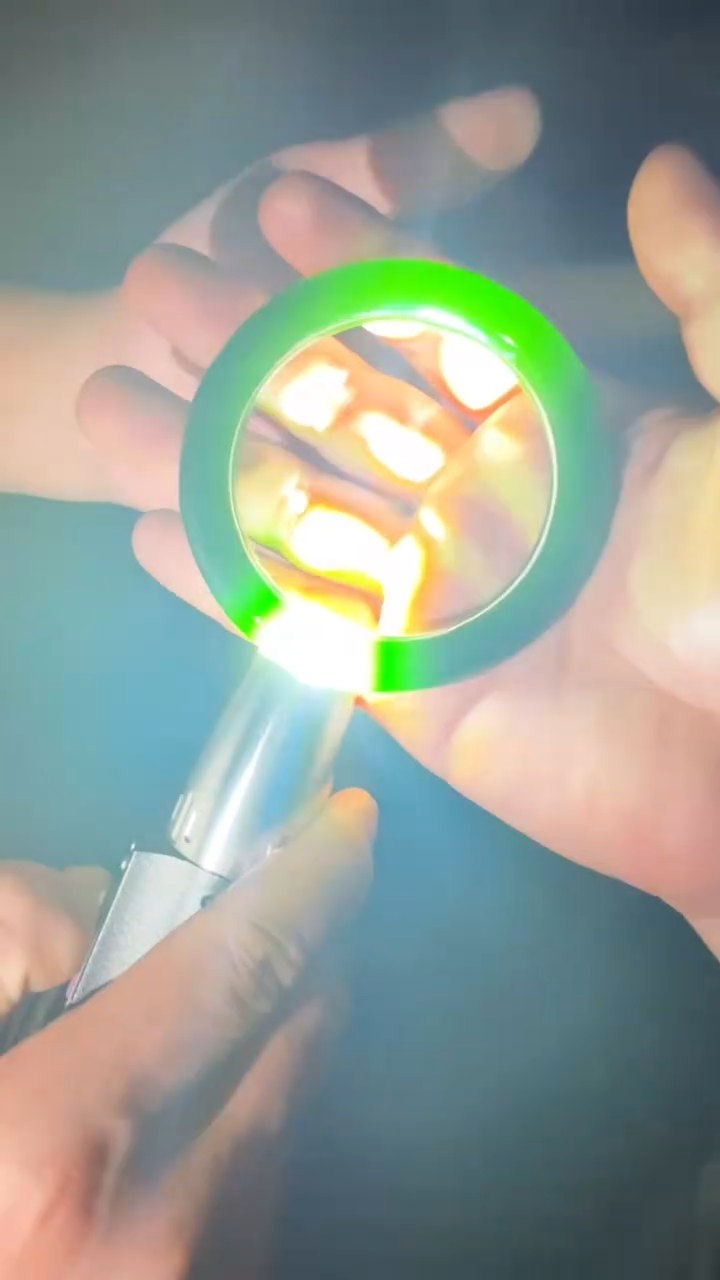 香榧木菠菜绿手镯111