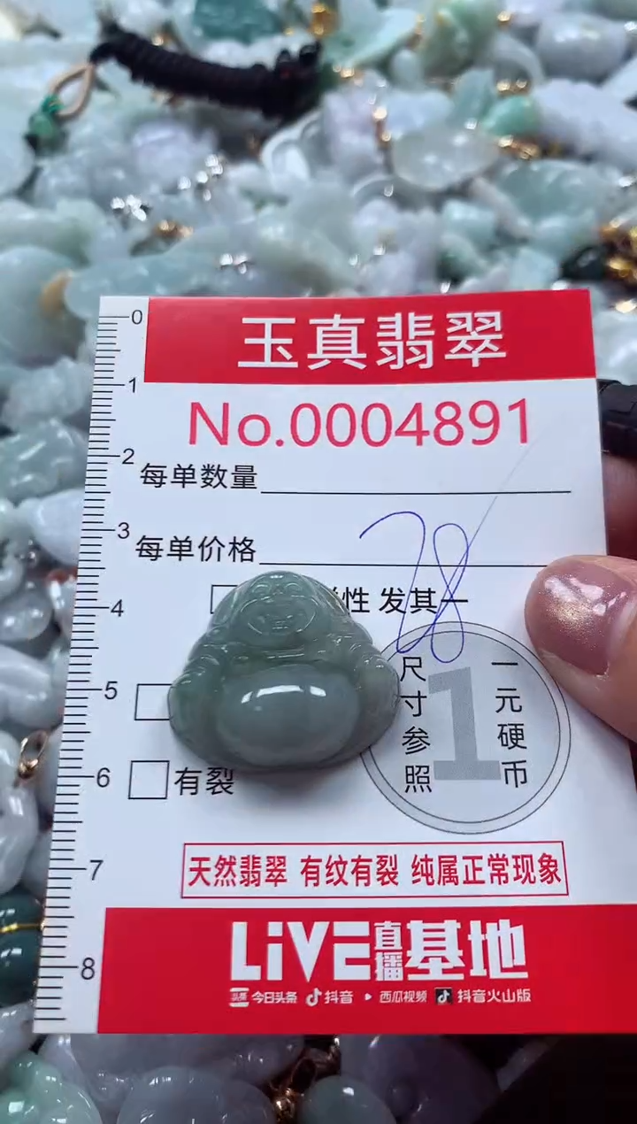 吊坠(不含链)未镶嵌翡翠4891