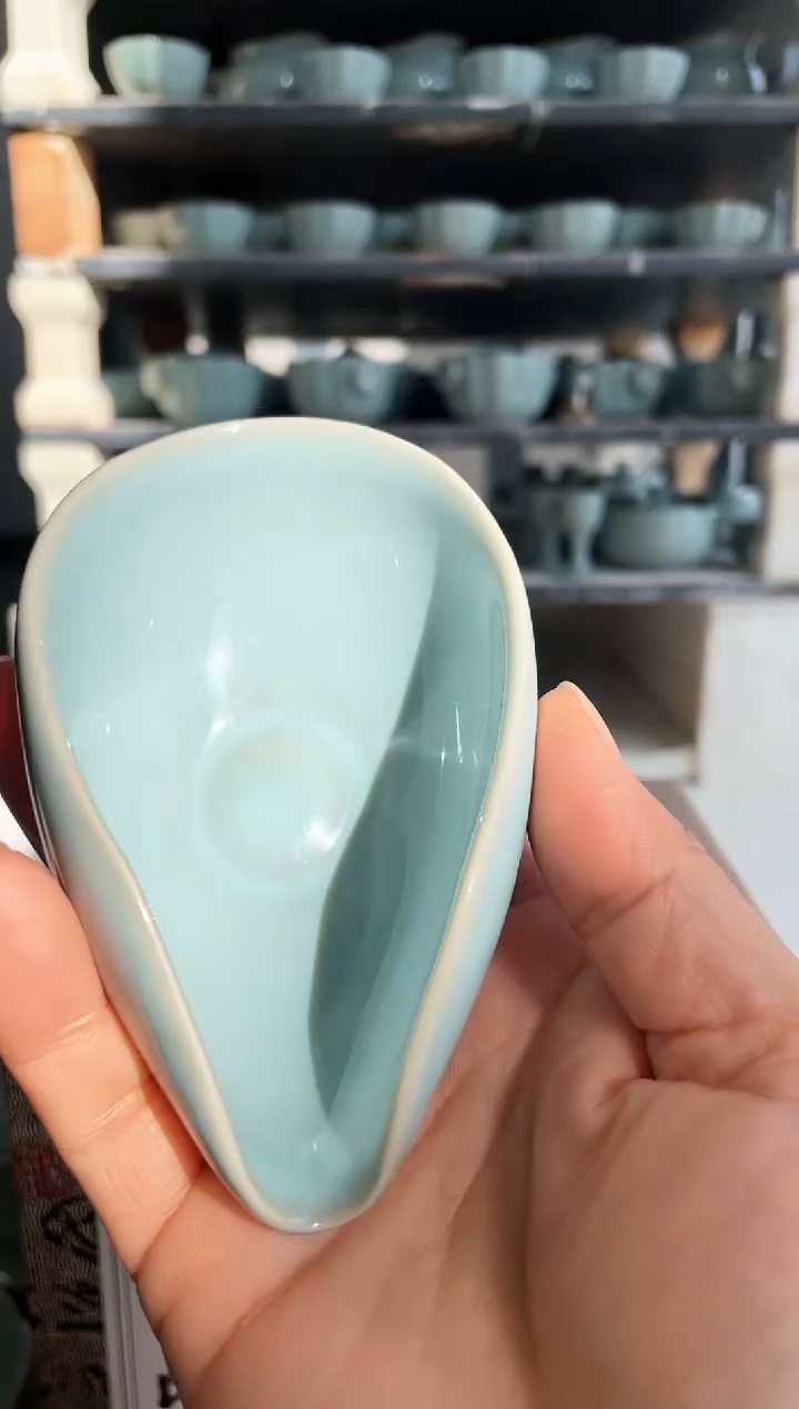 【闪购商品】其他微瑕天青釉朱家款茶则