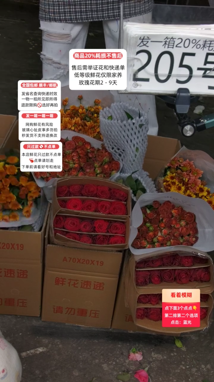 205号♥含20%耗损发一箱