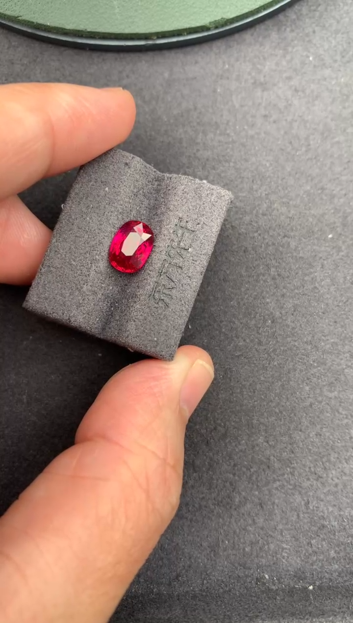 裸石红宝石2.1ct红宝石 BE 定制