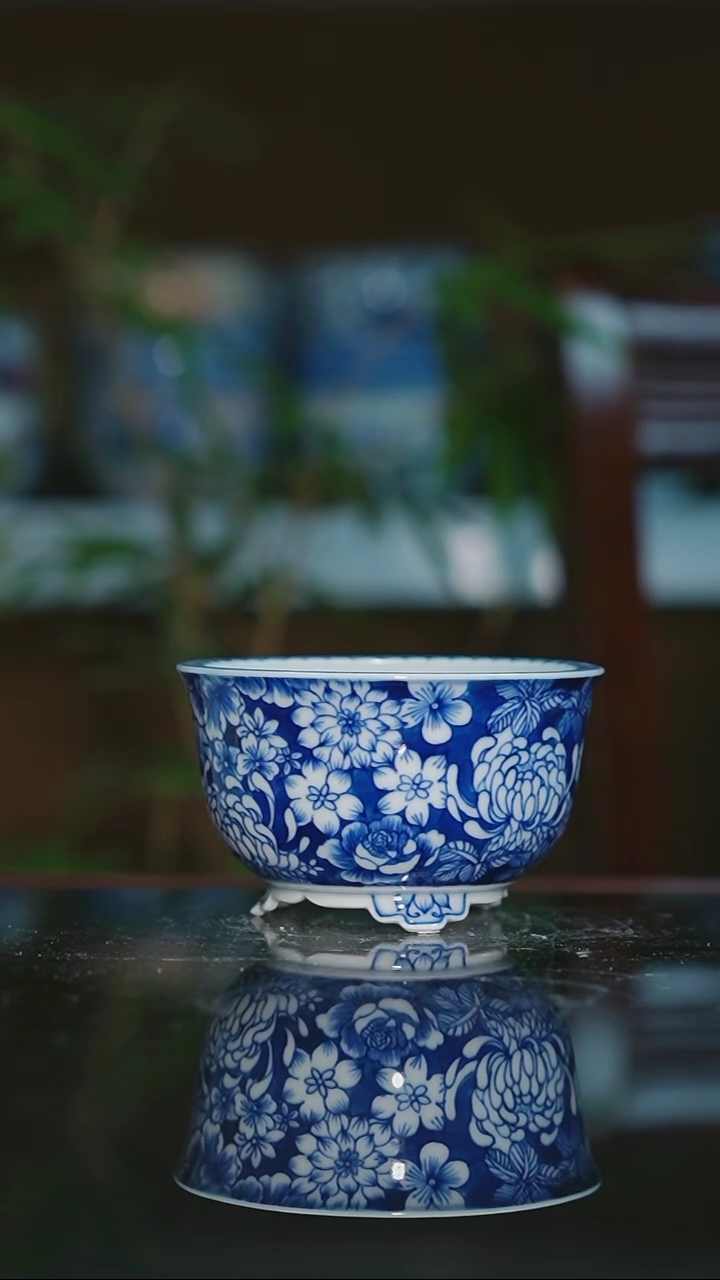 【闪购商品】手绘陶瓷内口8.3高5.7深