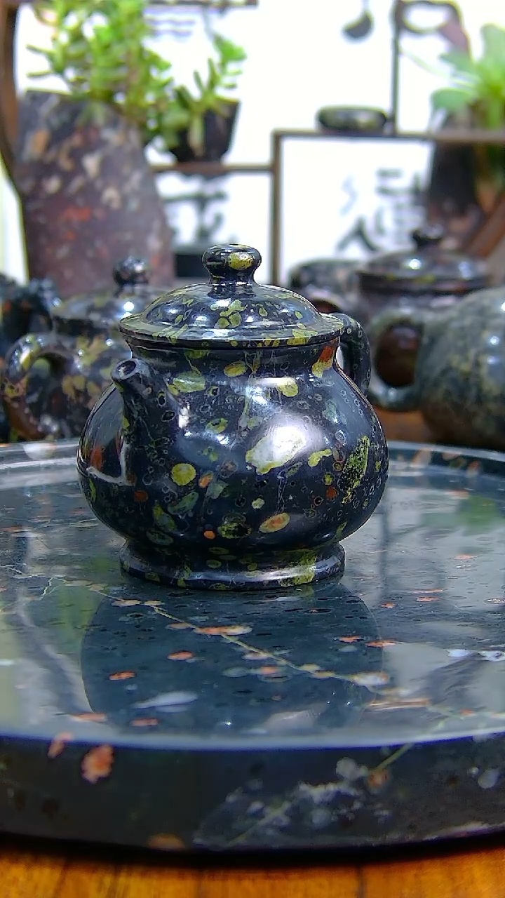 【闪购商品】奢上奢梅花玉茶具