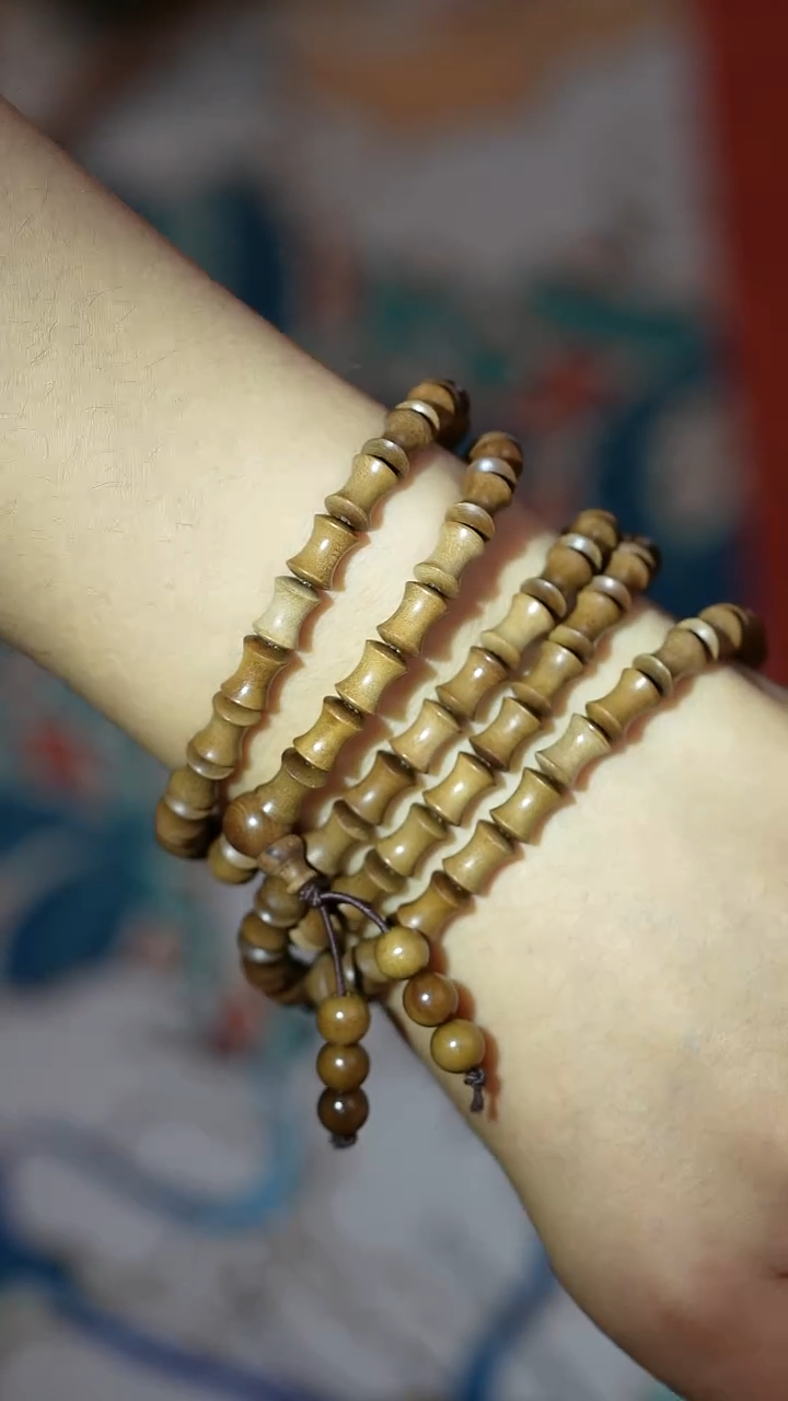 檀香木手串/手链竹节老山檀 0.6