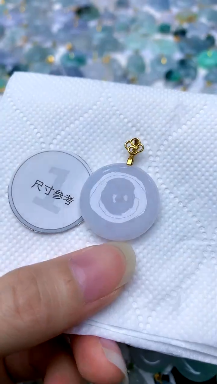 颈饰银S925镶嵌翡翠天然A货翡翠