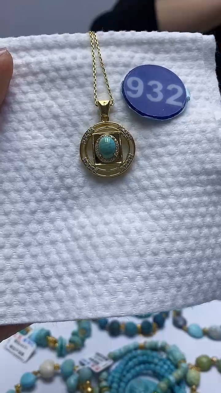 【闪购商品】绿松石项链合金932项链