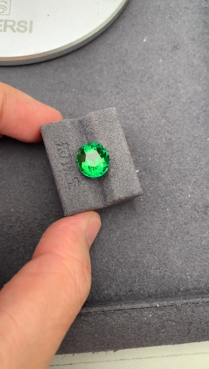 未镶嵌裸石碧玺5.1ct 绿碧玺 定制 BH