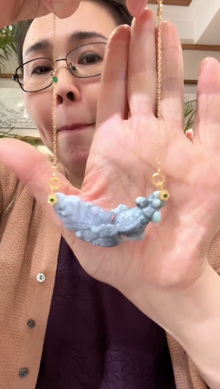 【闪购商品】翡翠颈饰未镶嵌国风