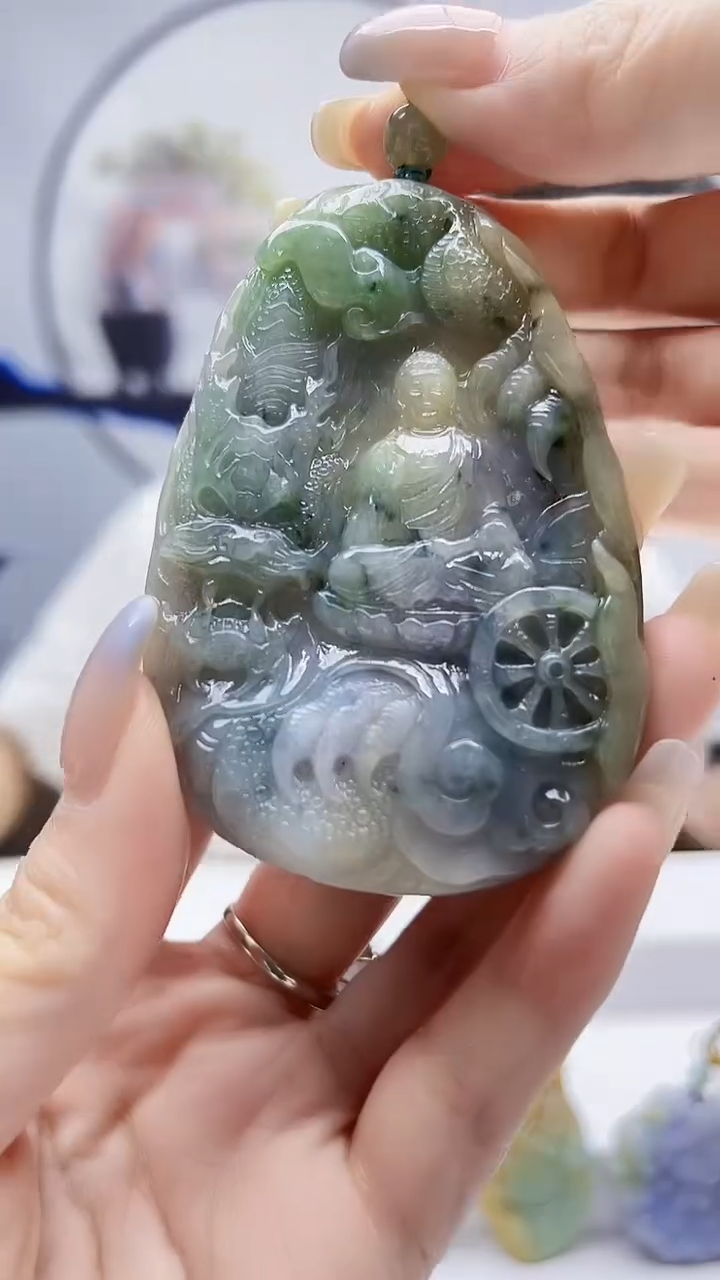 未镶嵌定制翡翠毛货挂件21