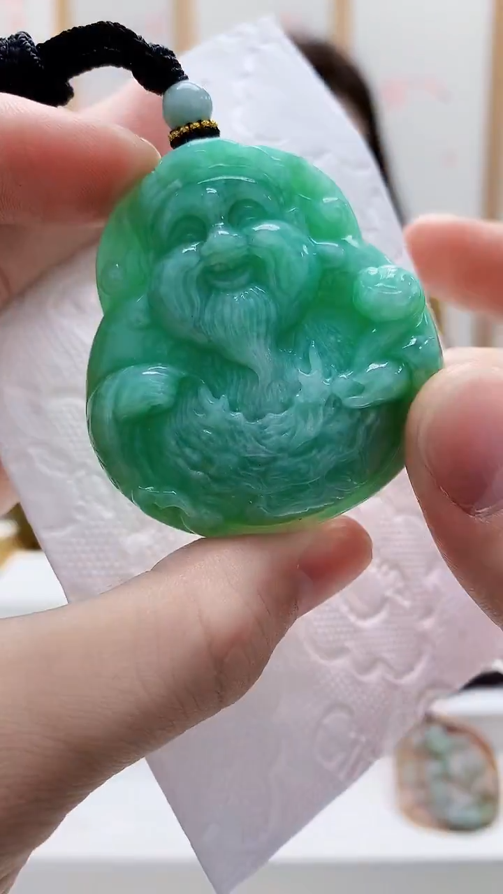 未镶嵌定制翡翠4829bb-毛货挂件77