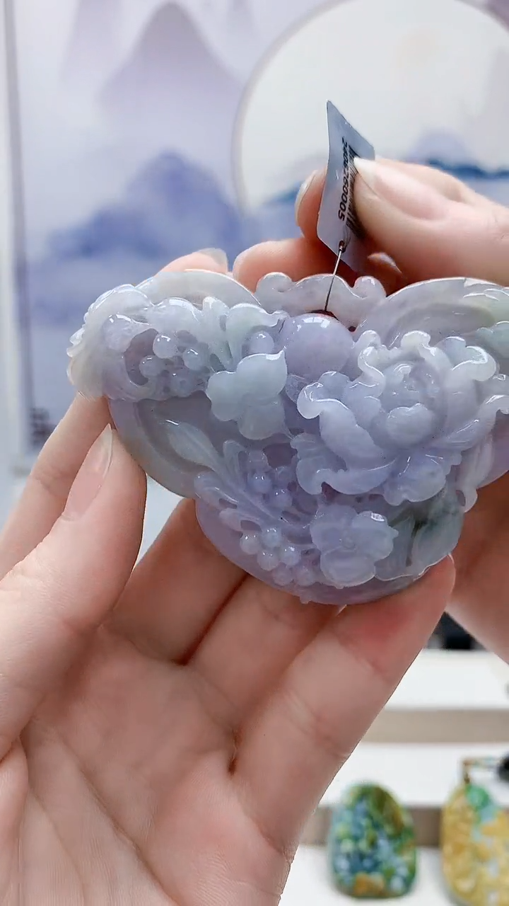 未镶嵌定制翡翠5160ry-毛货挂件147