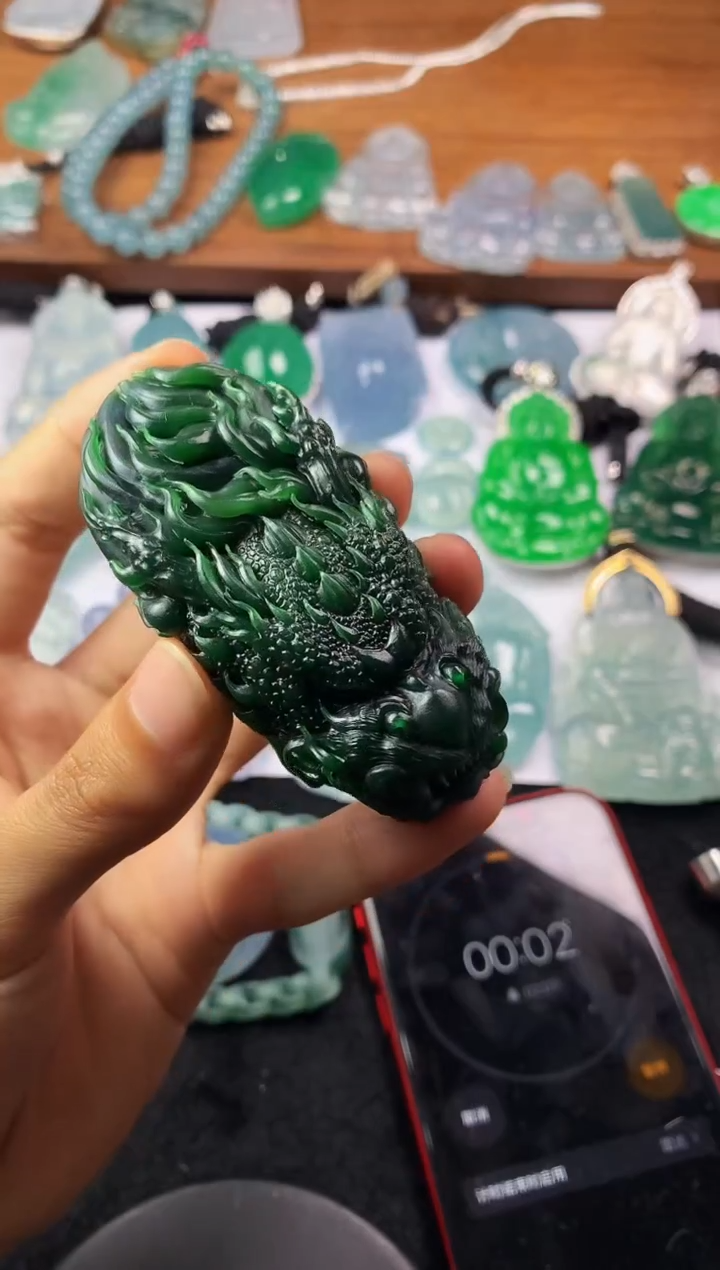 定制翡翠未镶嵌PA毛货不退不换