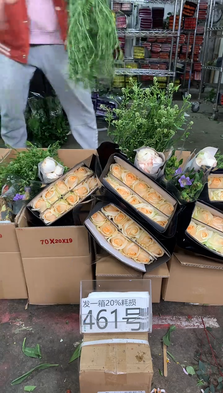 461号♥中通含20%耗损发一箱鲜花