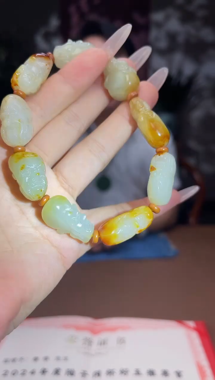 和田玉未镶嵌颈饰A006