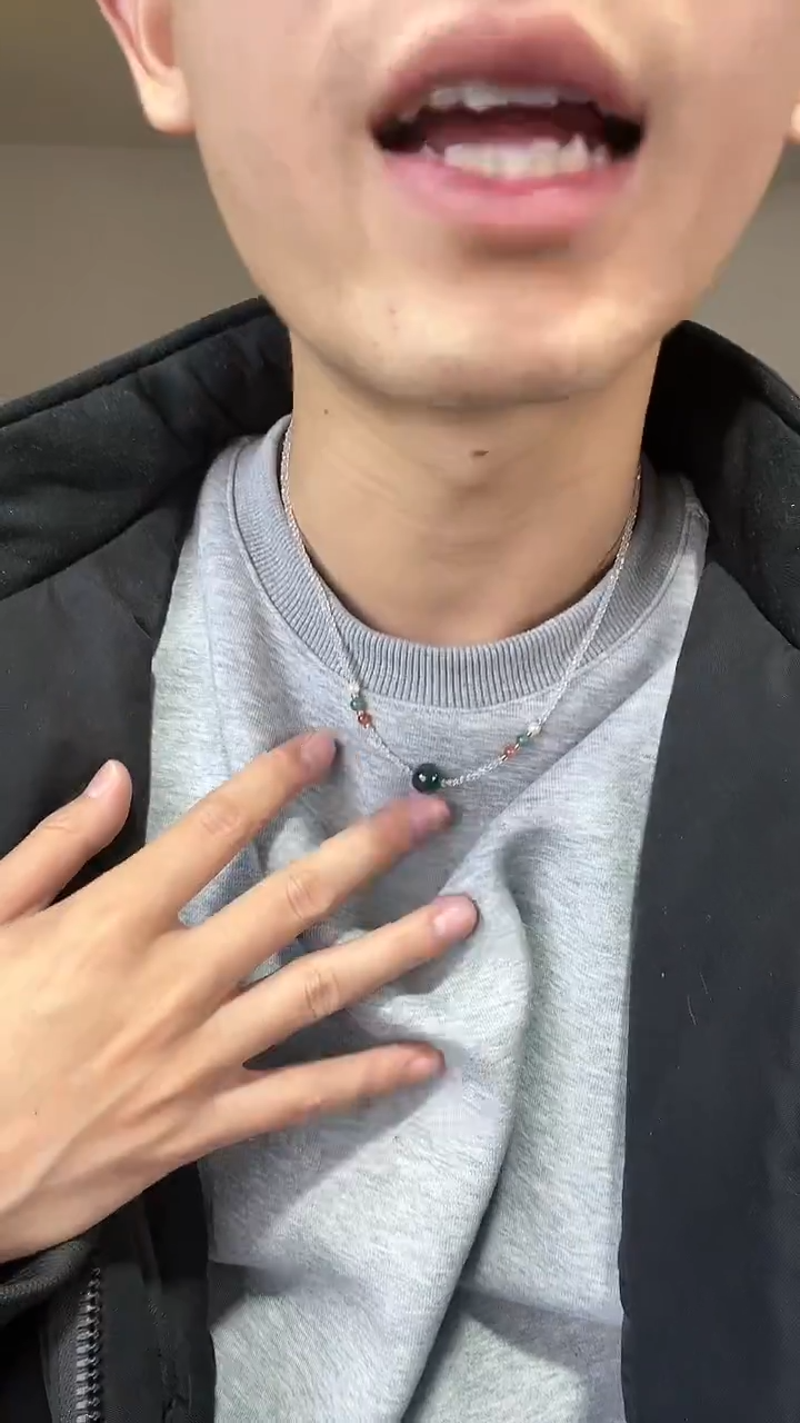 颈饰未镶嵌翡翠单颗翡翠锁骨链