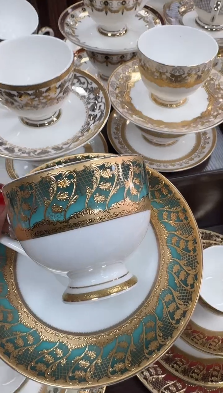 【闪购商品】瓷片200cc一杯一碟 瑕 福利价