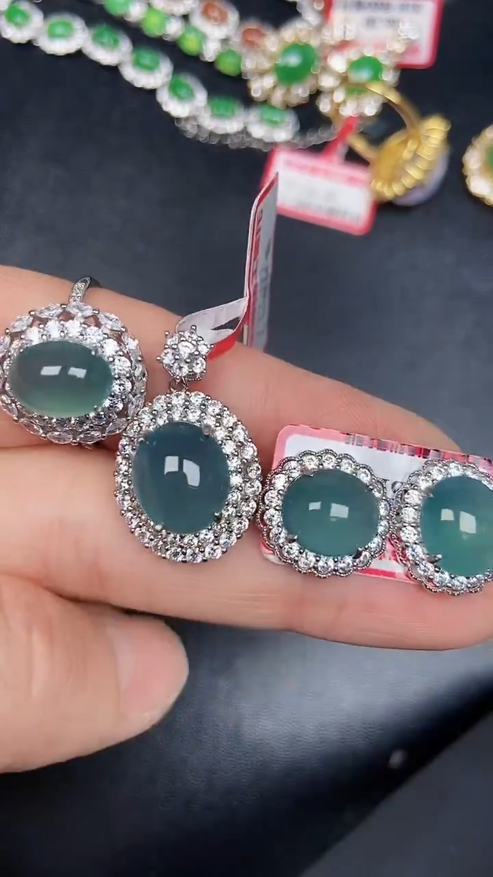 银S925镶嵌戒指翡翠1570