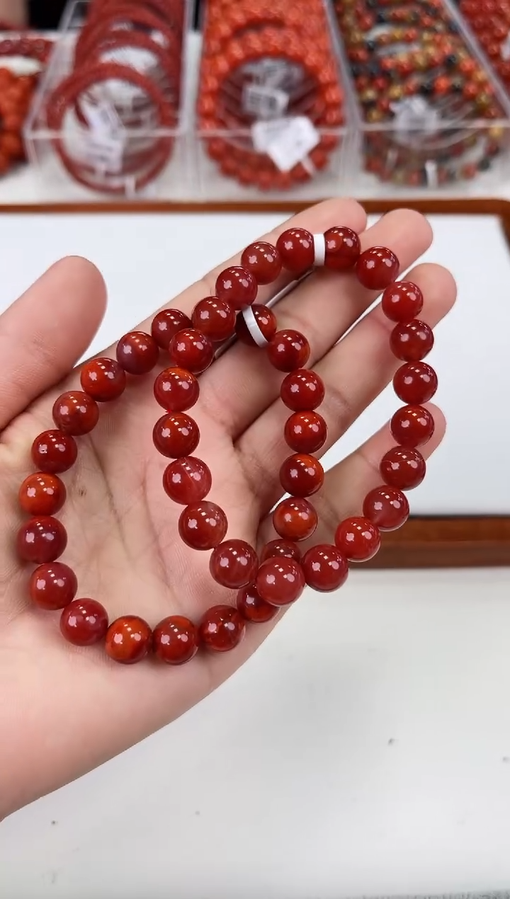 【闪购商品】南红玛瑙瓦西手串9+未镶嵌（多样式发其一）