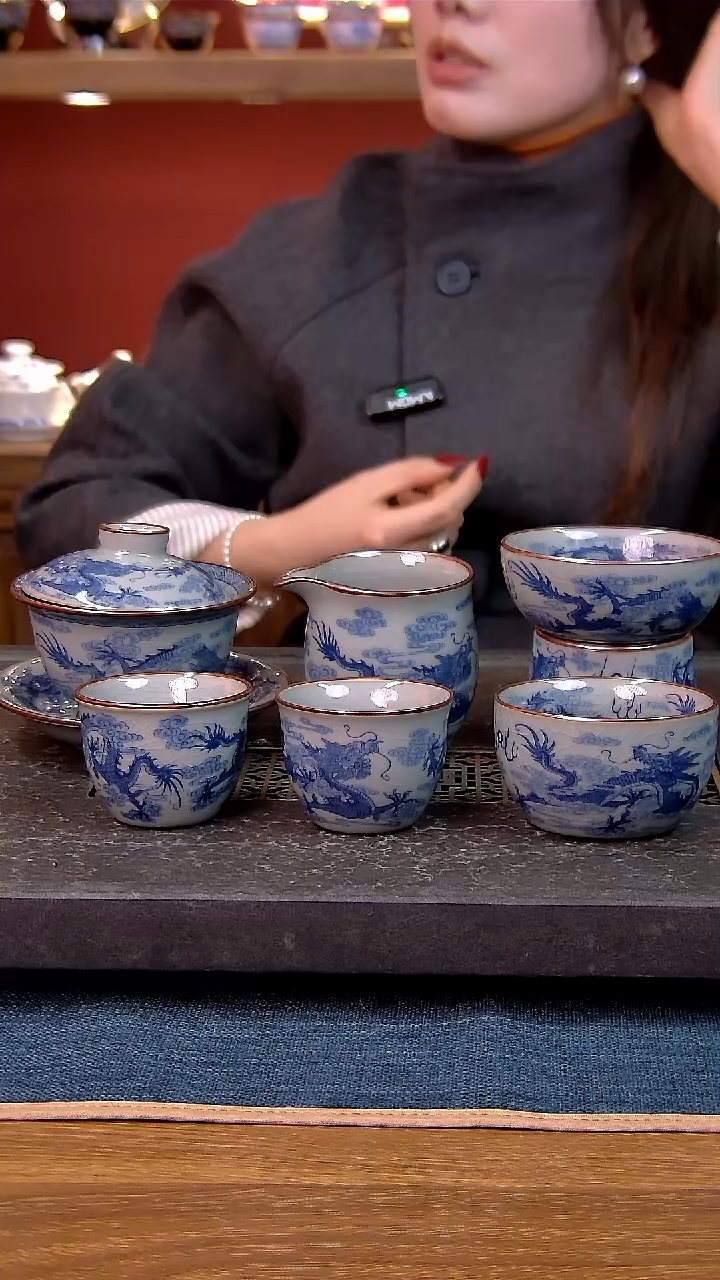 简装家用款6件套 老陶泥开片纹陶瓷茶具