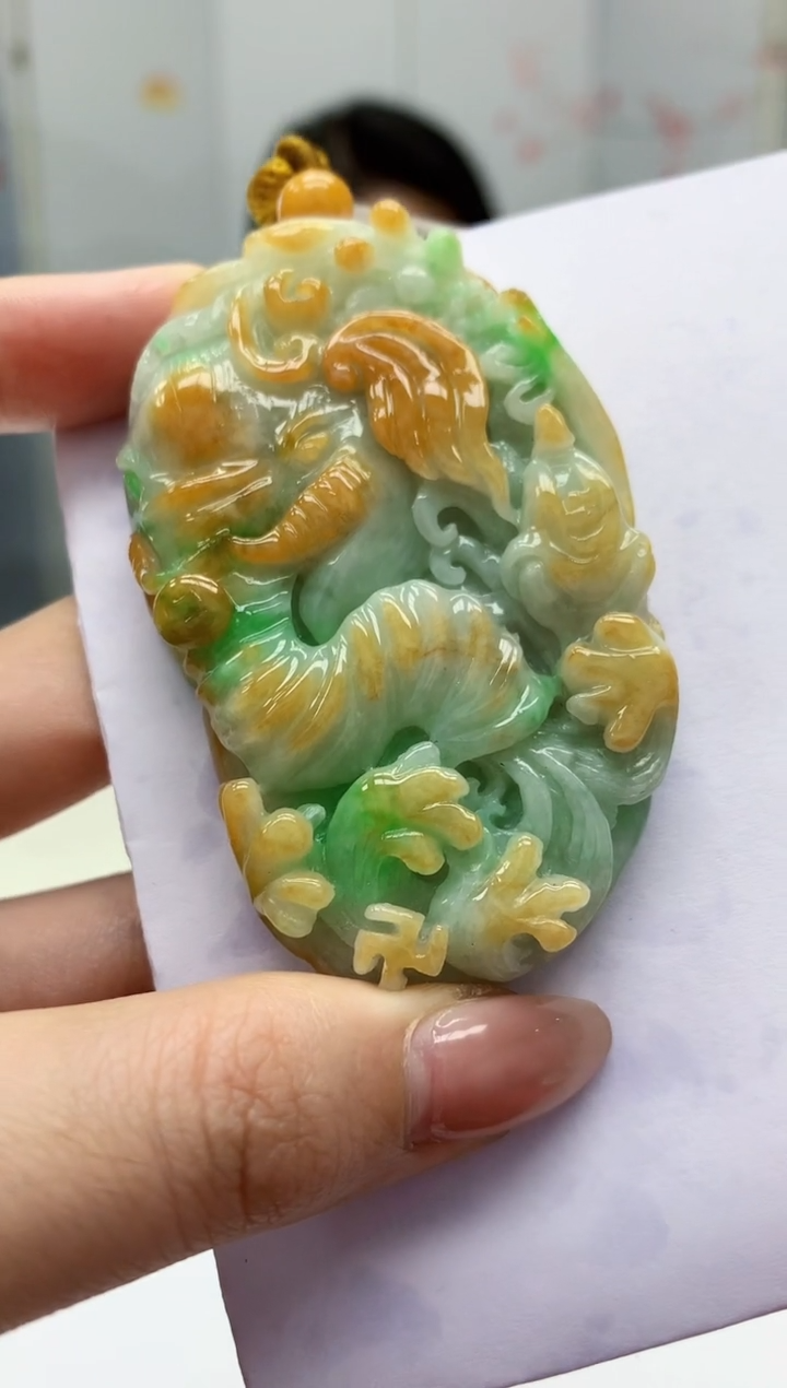 【闪购商品】定制翡翠未镶嵌3123jw-毛货挂件106