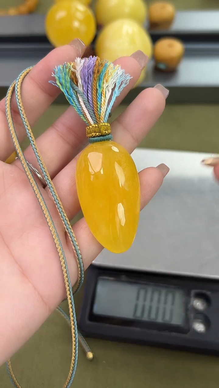 裸石琥珀未镶嵌天然琥珀蜜蜡吊坠