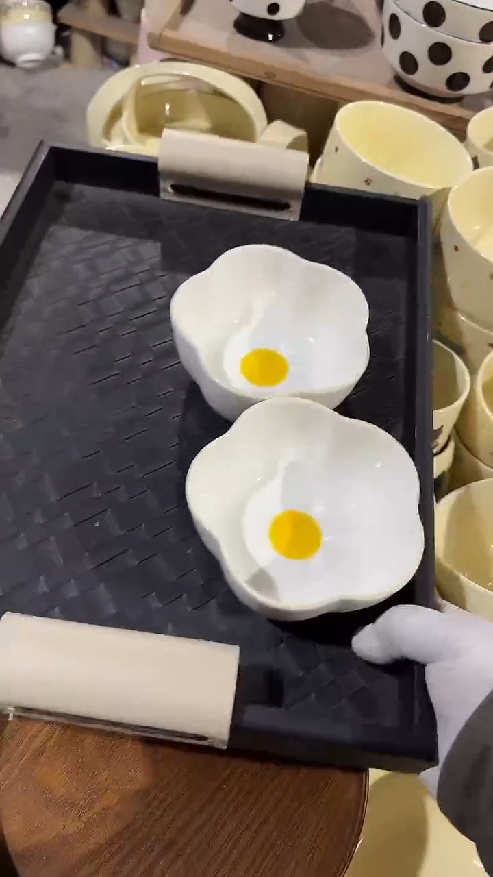 陶瓷2个鸡蛋碗微瑕 凑满20元包邮