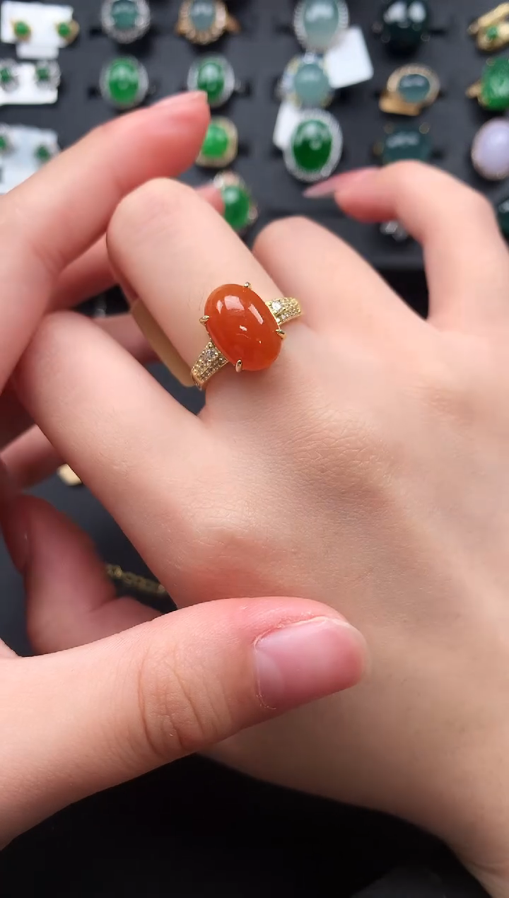 【闪购商品】翡翠戒指银S925镶嵌6354141